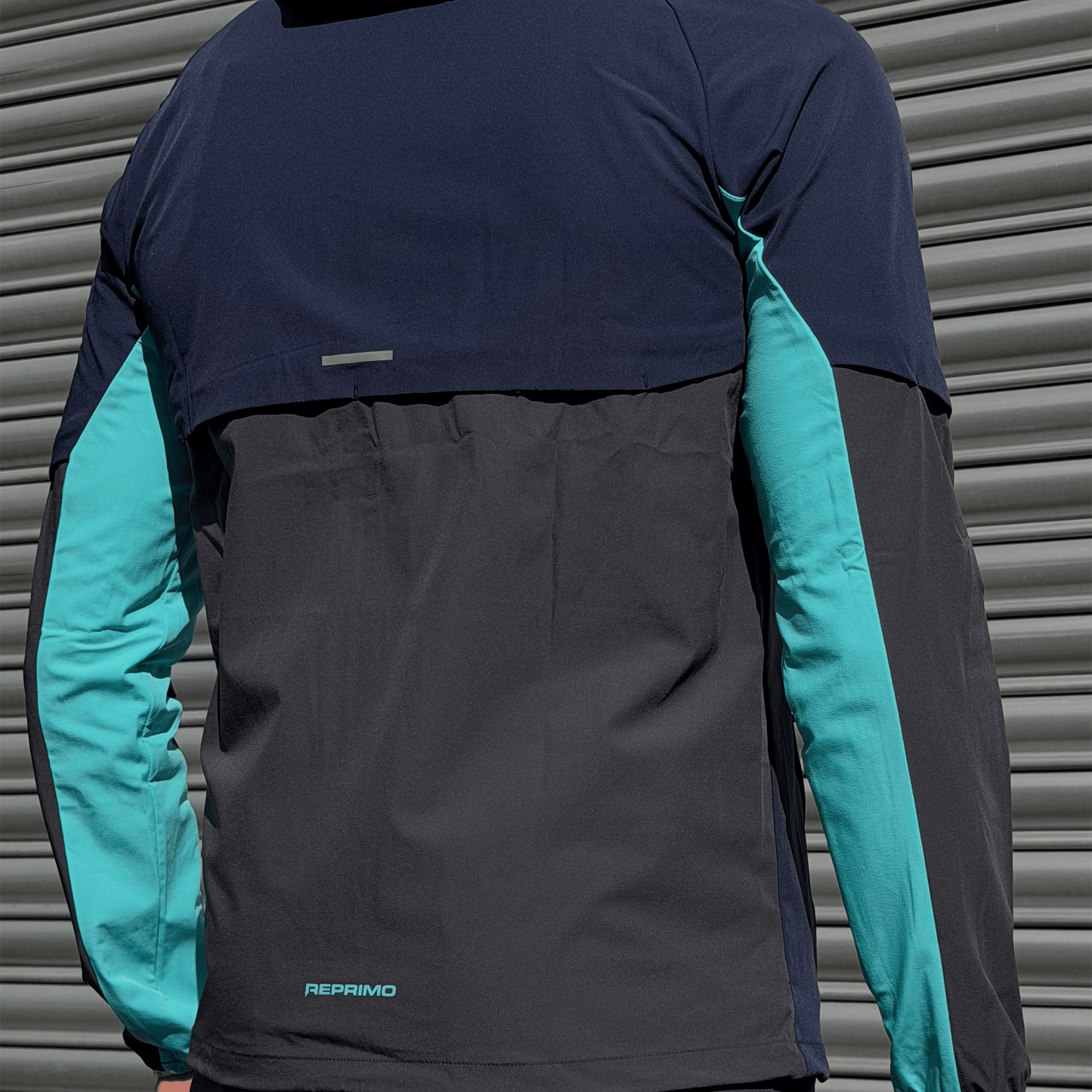 Reprimo Vortex Windbreaker Jacket 'Blue Steel Cyan' - Kick Game