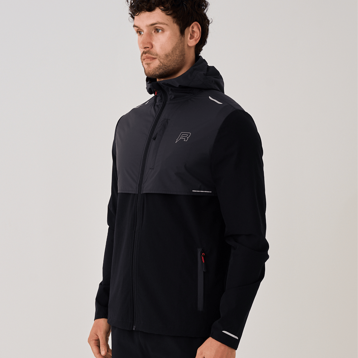 Reprimo Summit Windbreaker Jacket 'Black Red' - Kick Game