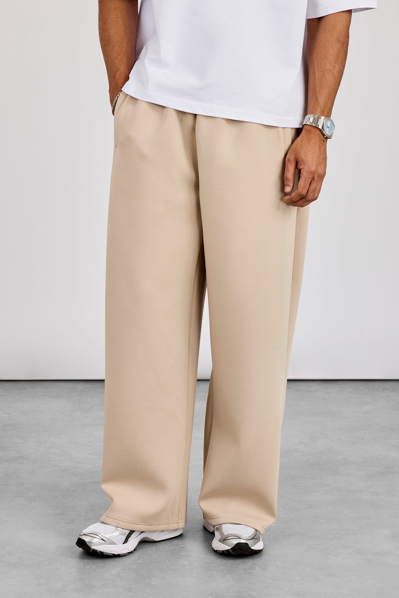 Cernucci Scuba Baggy Fit Trouser - Stone - Kick Game