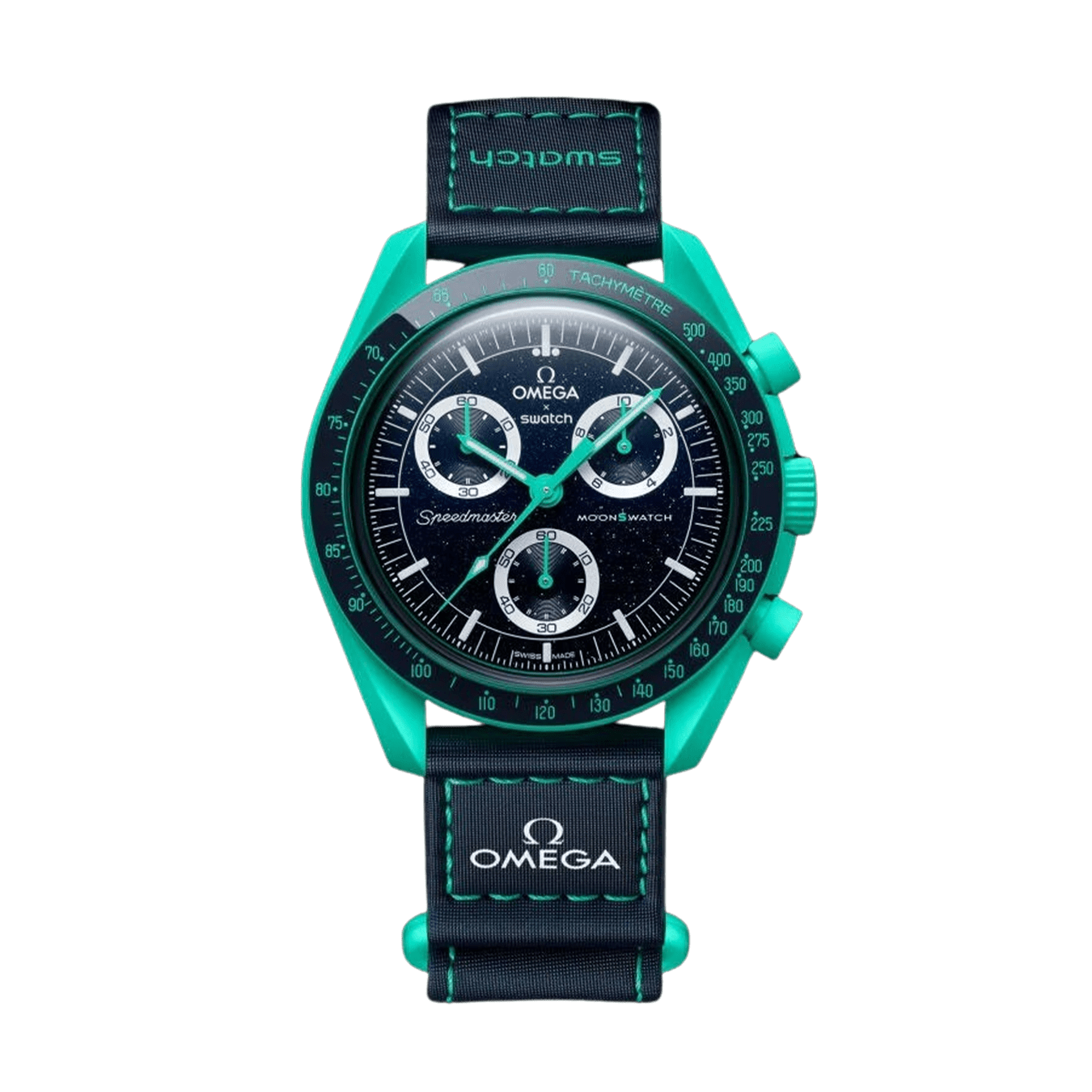 Swatch x Omega Bioceramic Moonswatch Mission On Earth - Polar Lights - Kick Game