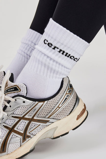 Cernucci Logo Socks - White - Kick Game
