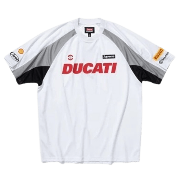 Supreme x Ducati Soccer Jersey 'White' - CerbeShops