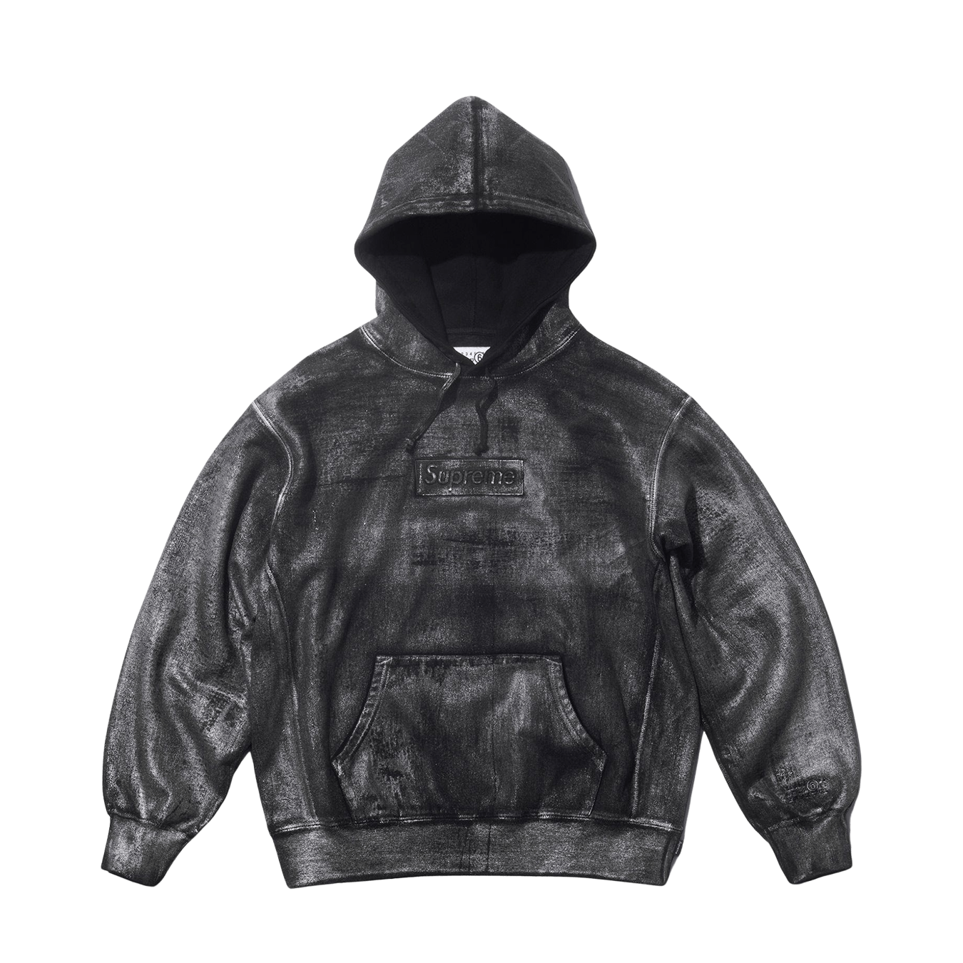 Supreme x MM6 Maison Margiela Foil Box Logo Hoodie 'Dark Grey' - Kick Game