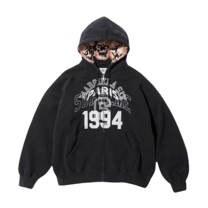 Supreme x MM6 Maison Margiela Zip Up Hoodie 'Black' - Kick Game