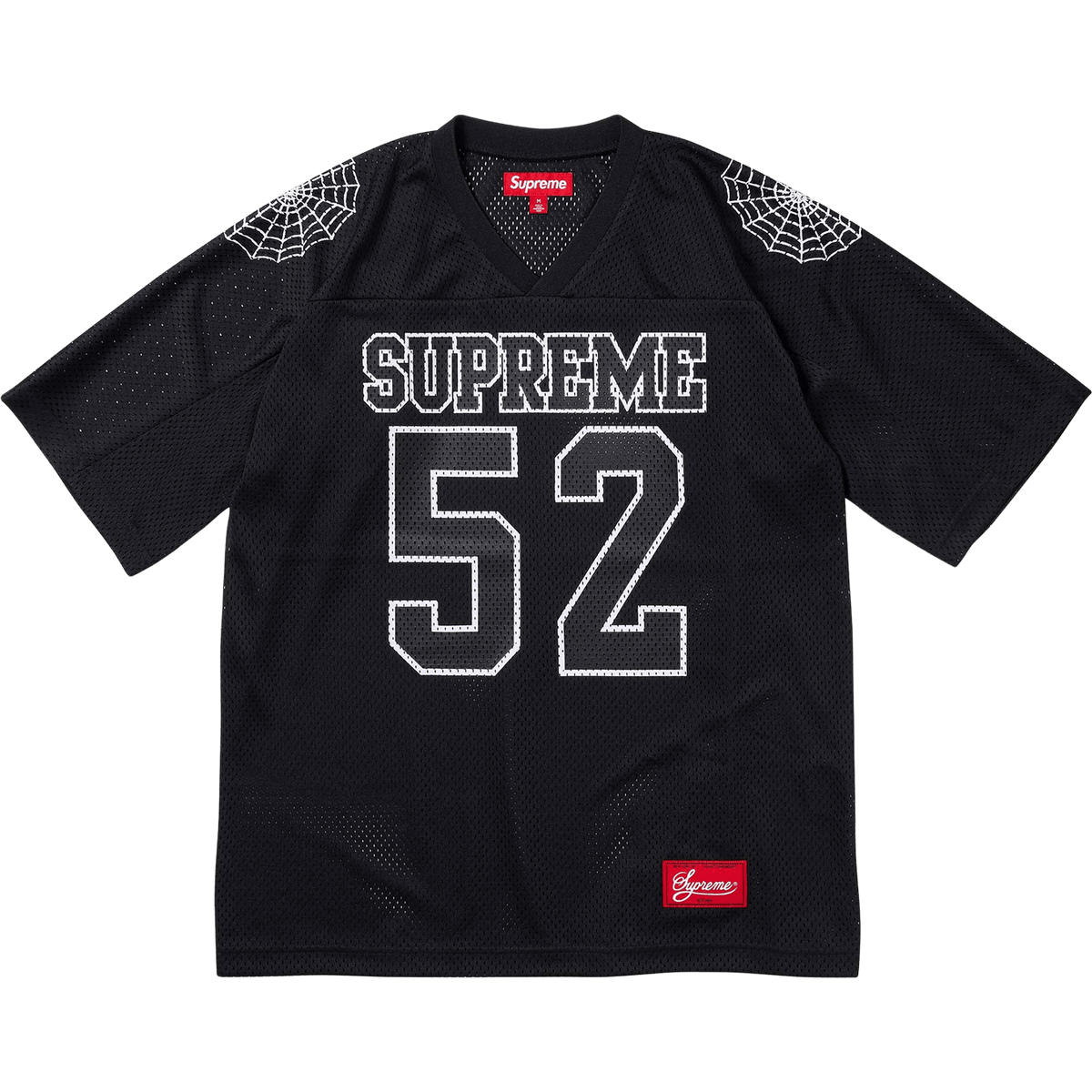 Supreme Spiderweb Football Jersey 'Black' - UrlfreezeShops