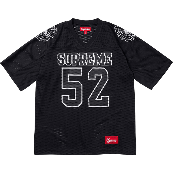 Supreme Spiderweb Football Jersey 'Black' — Kick Game Supreme Spiderweb Football Jersey 'Black' — Kick Game