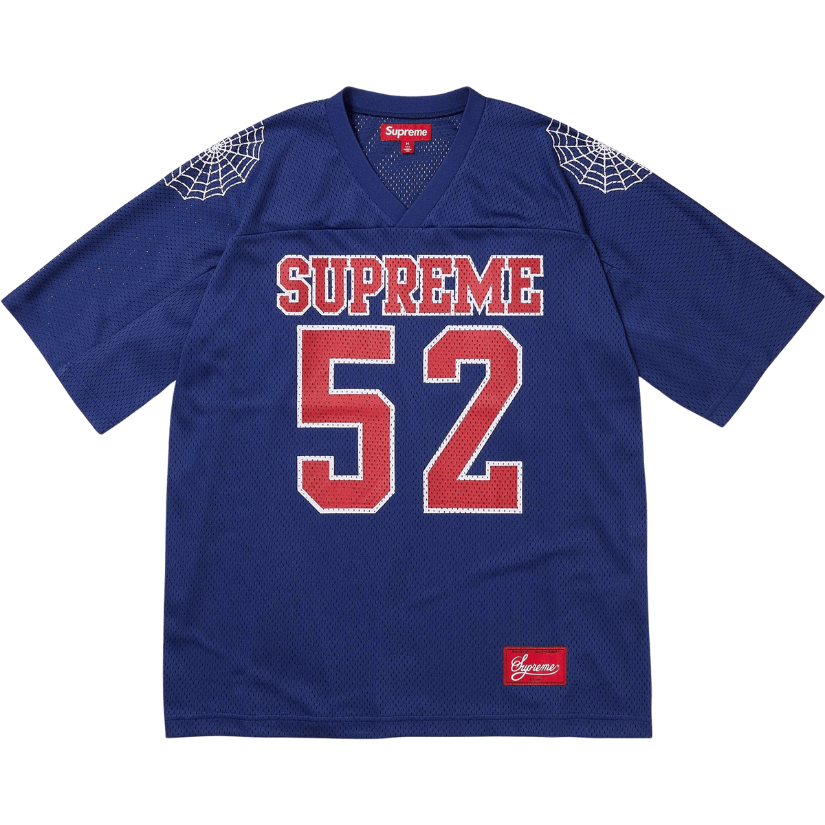 Supreme Spiderweb Football Jersey 'Navy' - UrlfreezeShops