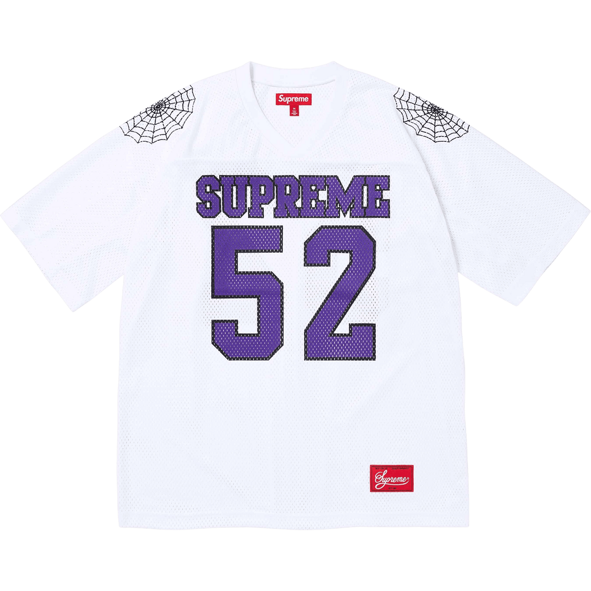 Supreme Spiderweb Football Jersey 'White' - UrlfreezeShops
