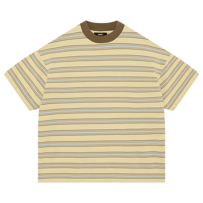 Summit Stripe Short Sleeve T-Shirt 'Yellow' - Kick Game