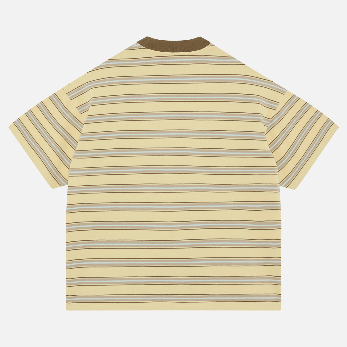 Summit Stripe Short Sleeve T-Shirt 'Yellow' - Kick Game