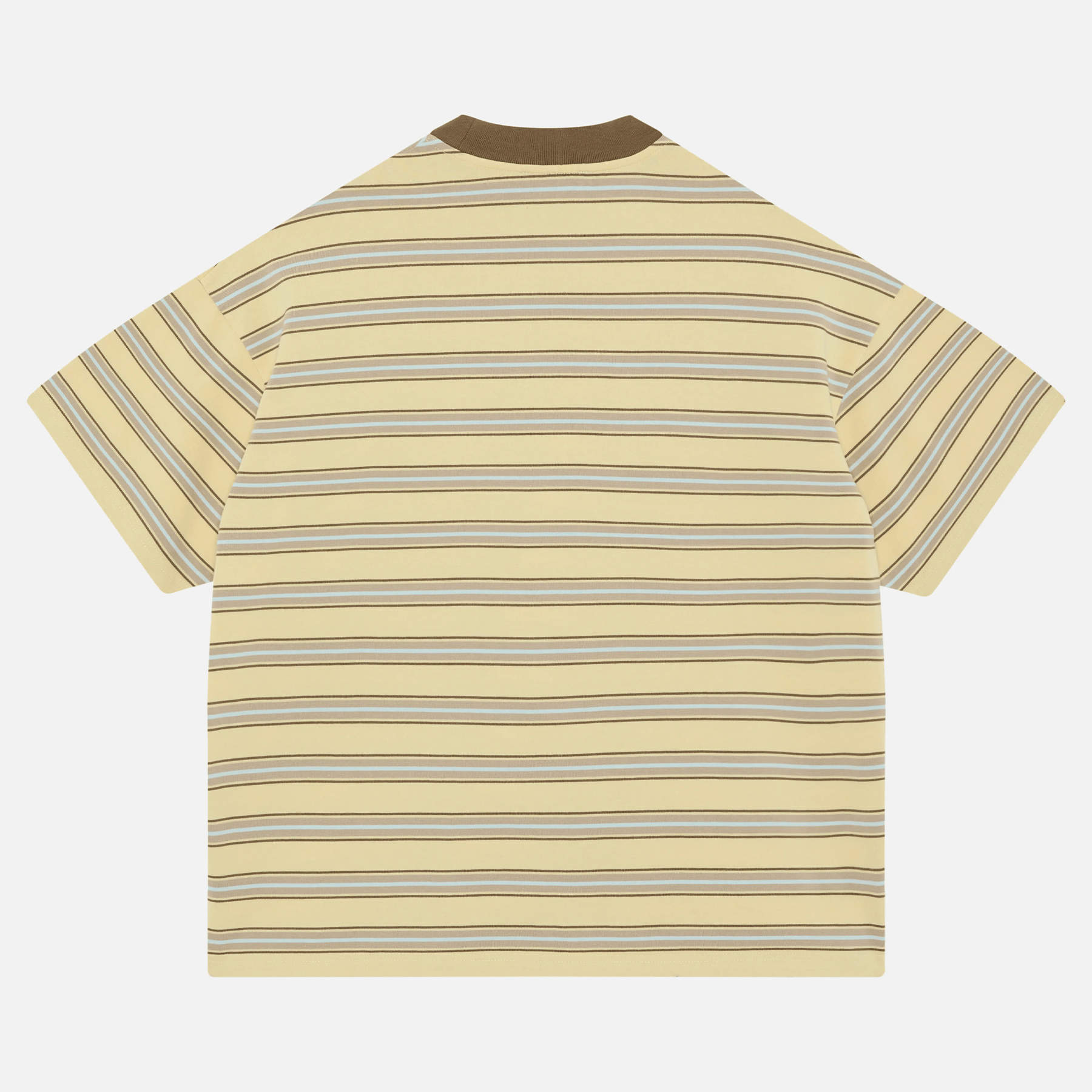 Summit Stripe Short Sleeve T-Shirt 'Yellow' - Kick Game