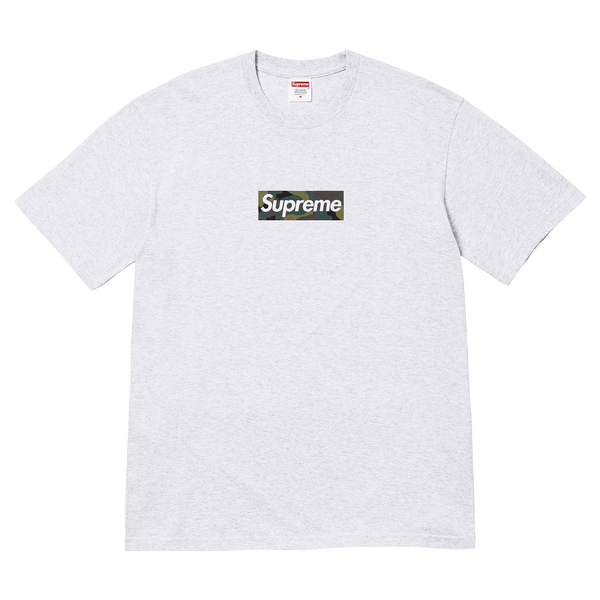 Supreme Box Logo Tee Ash Grey FW23 — Kick Game Supreme Box Logo Tee Ash Grey FW23 — Kick Game