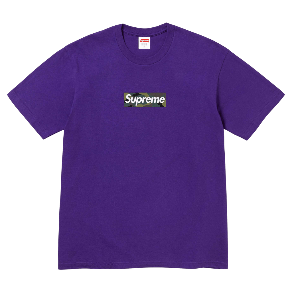 Supreme Box Logo Tee Purple FW23 - JuzsportsShops