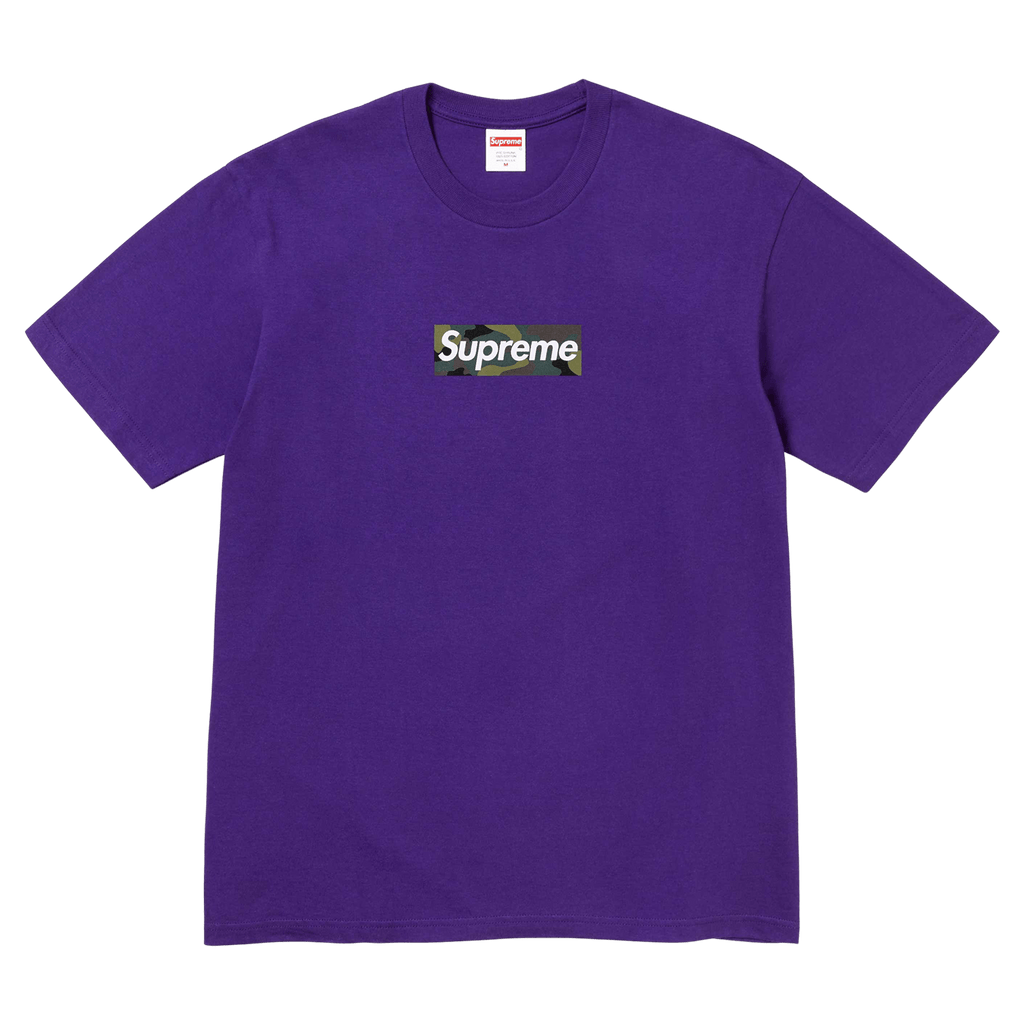Supreme purple shop t shirt