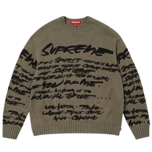 Supreme Futura Sweatshirt 'Olive' - JuzsportsShops