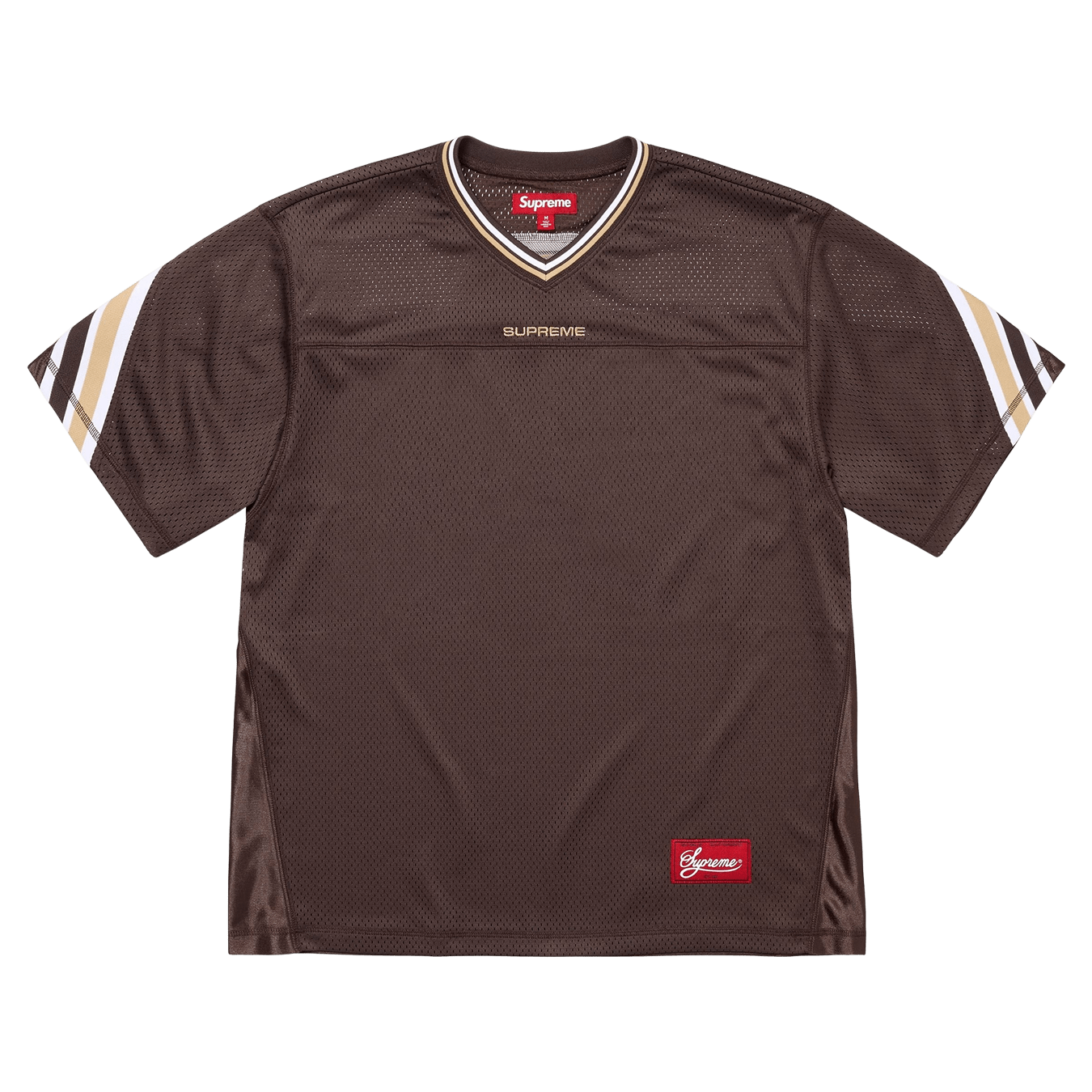 Supreme Jacquard Rib Football Jersey 'Brown' - Kick Game