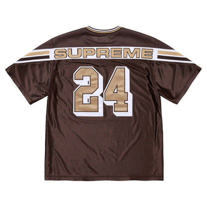 Supreme Jacquard Rib Football Jersey 'Brown' - Kick Game