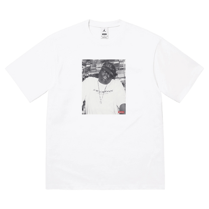 Supreme x Jordan Biggie Tee 'White' - Kick Game