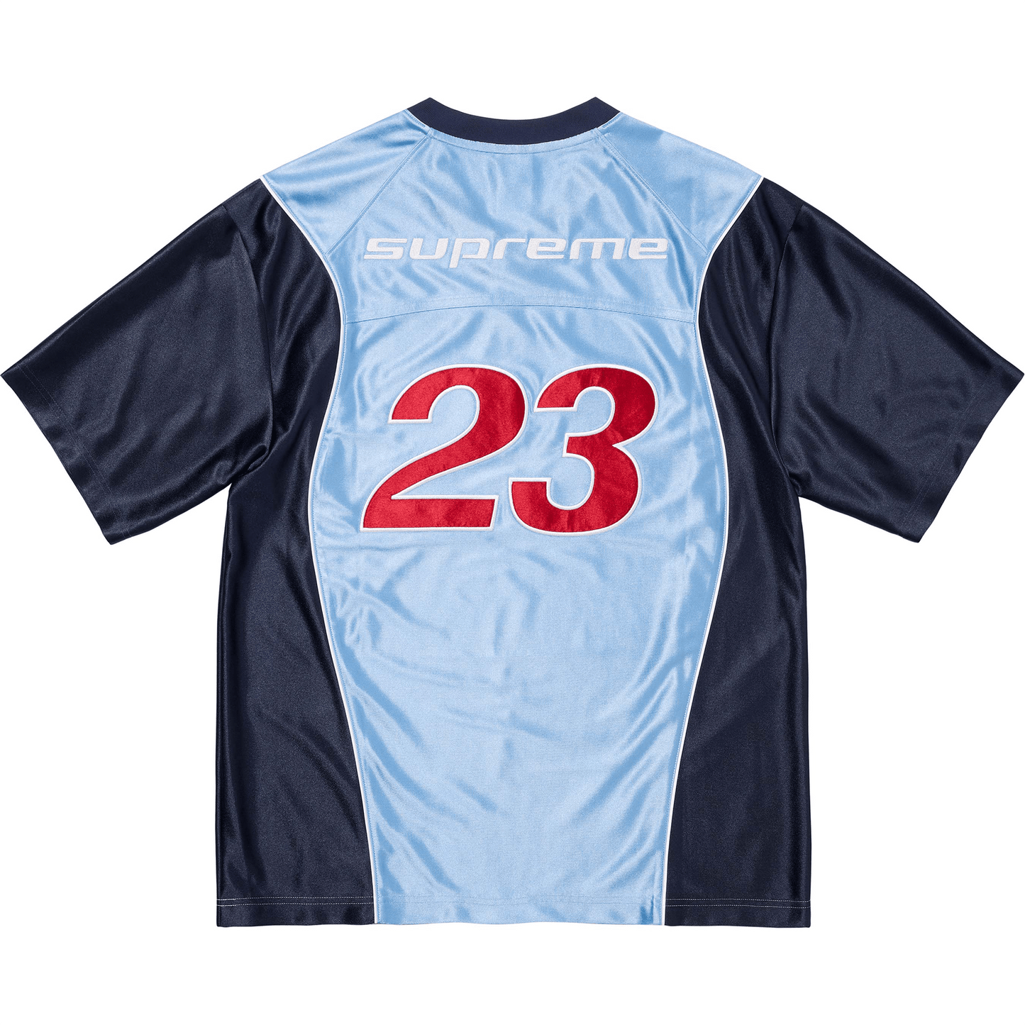 Supreme x Jordan Warm Up Jersey 'Light Blue/Navy' - Kick Game