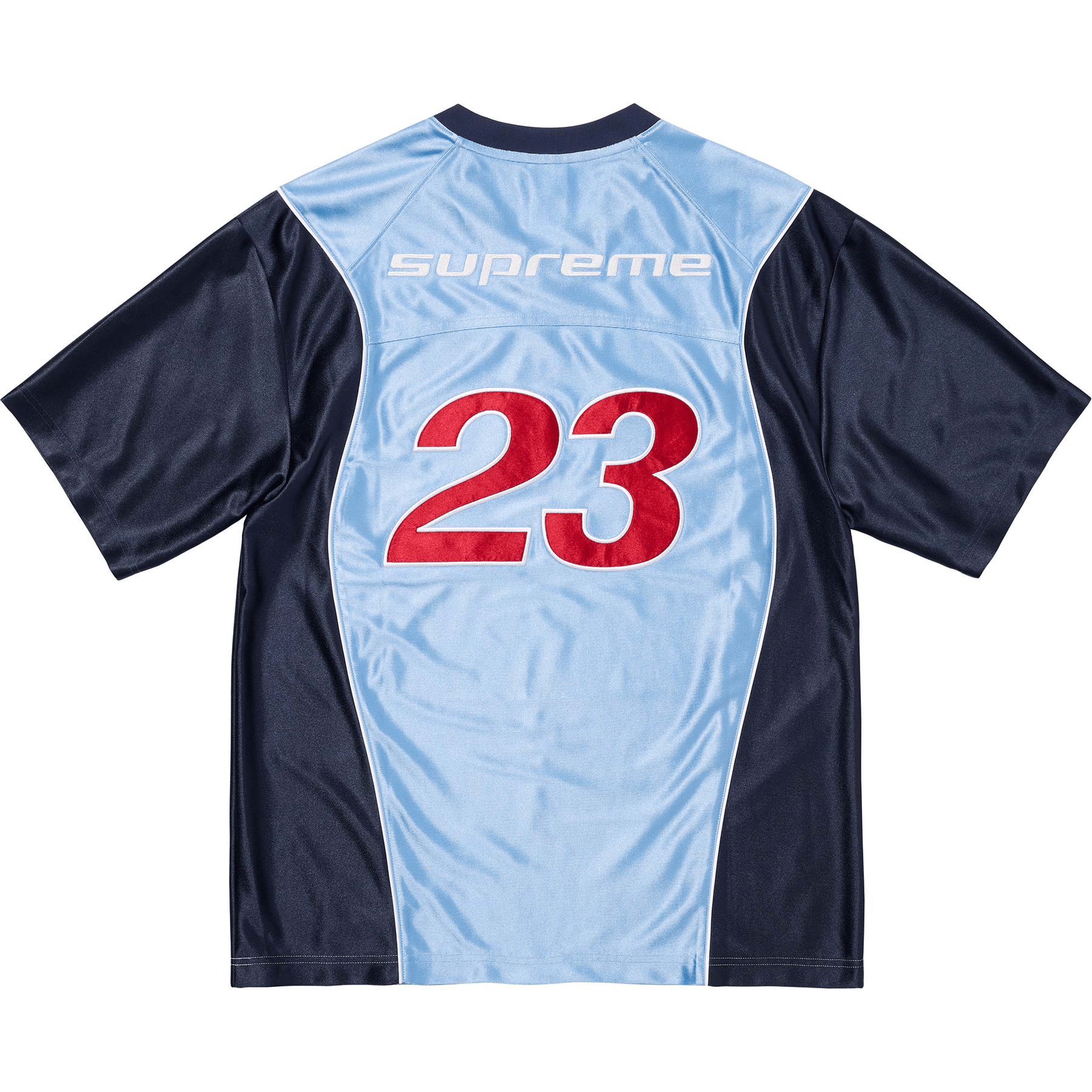 Supreme x Jordan Warm Up Jersey 'Light Blue/Navy' - Kick Game