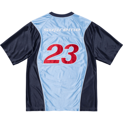Supreme x Jordan Warm Up Jersey 'Light Blue/Navy' - Kick Game