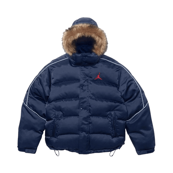 Supreme x Jordan Puffer Jacket 'Navy' — Kick Game Supreme x Jordan Puffer Jacket 'Navy' — Kick Game