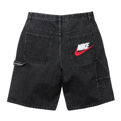 Supreme x Nike Denim Shorts 'Black' - Kick Game