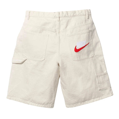 Supreme x Nike Denim Shorts 'White' - Kick Game