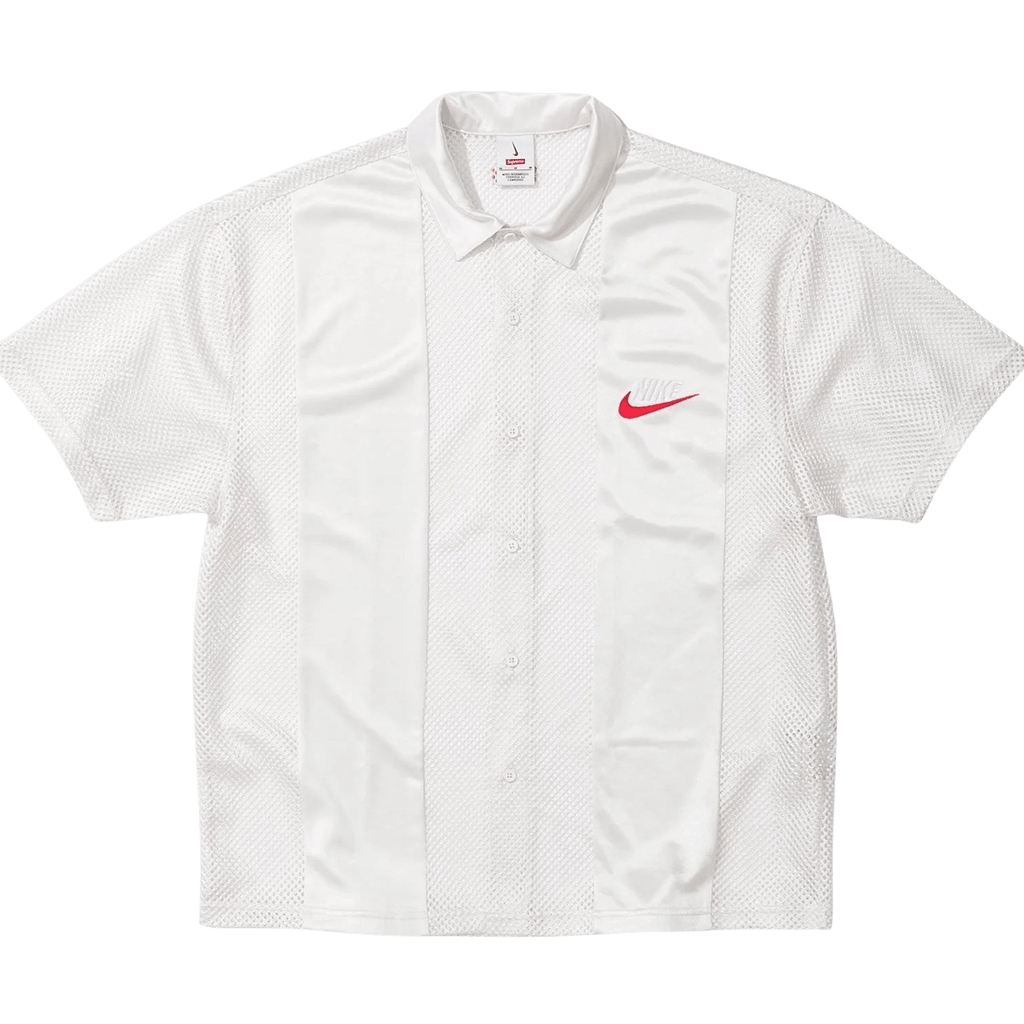 Supreme x Nike platinum Mesh S/S Shirt 'White' - UrlfreezeShops