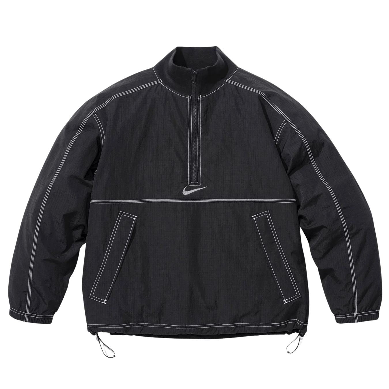 Supreme x Nike Ripstop Pullover 'Black' - Kick Game