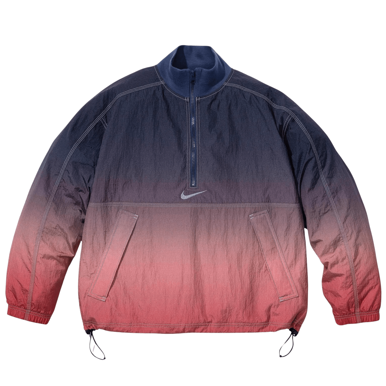 Supreme x Nike Ripstop Pullover 'Blue Red' - Kick Game