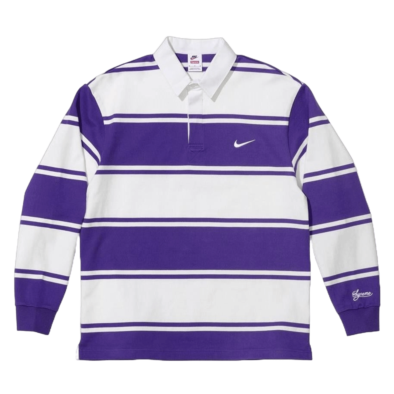 Supreme x Nike Stripe Rugby 'Purple White' - Kick Game