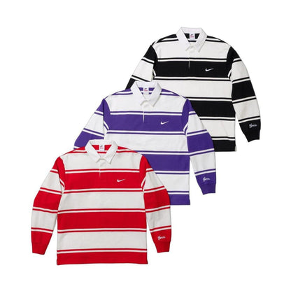 Supreme x Nike Stripe Rugby 'Red White' - Kick Game
