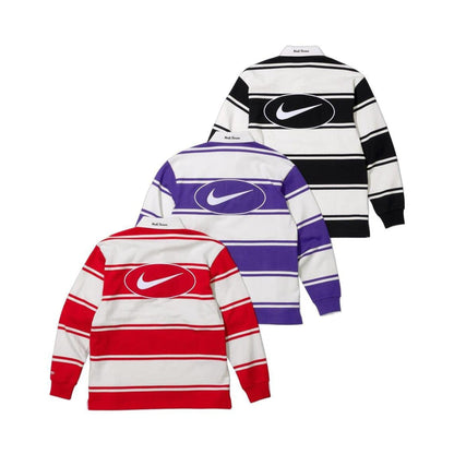Supreme x Nike Stripe Rugby 'Purple White' - Kick Game