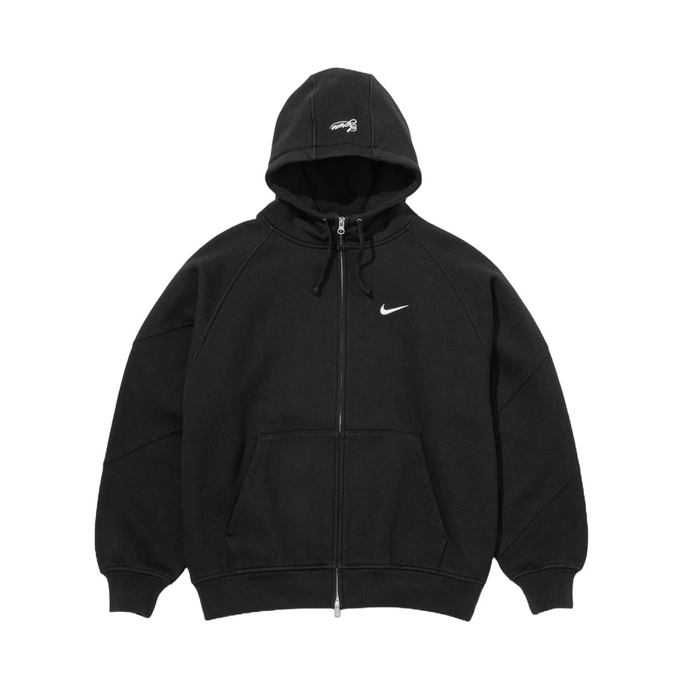 Supreme x Nike Zip-Up Hooded Sweatshirt 'Black' - Kick Game