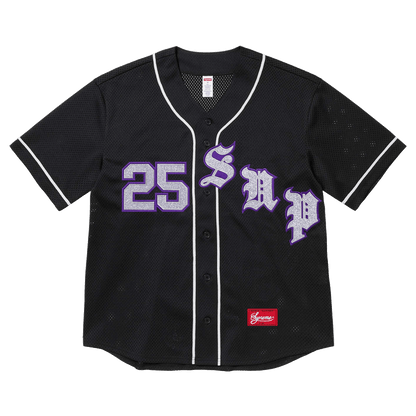 Supreme Old English Baseball Jersey 'Black' - Kick Game