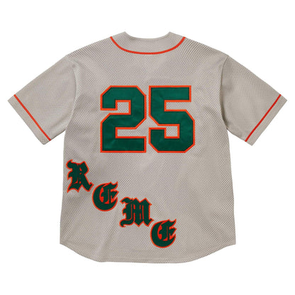Supreme Old English Baseball Jersey 'Grey' - Kick Game