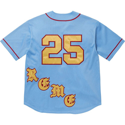 Supreme Old English Baseball Jersey 'Light Blue' - Kick Game
