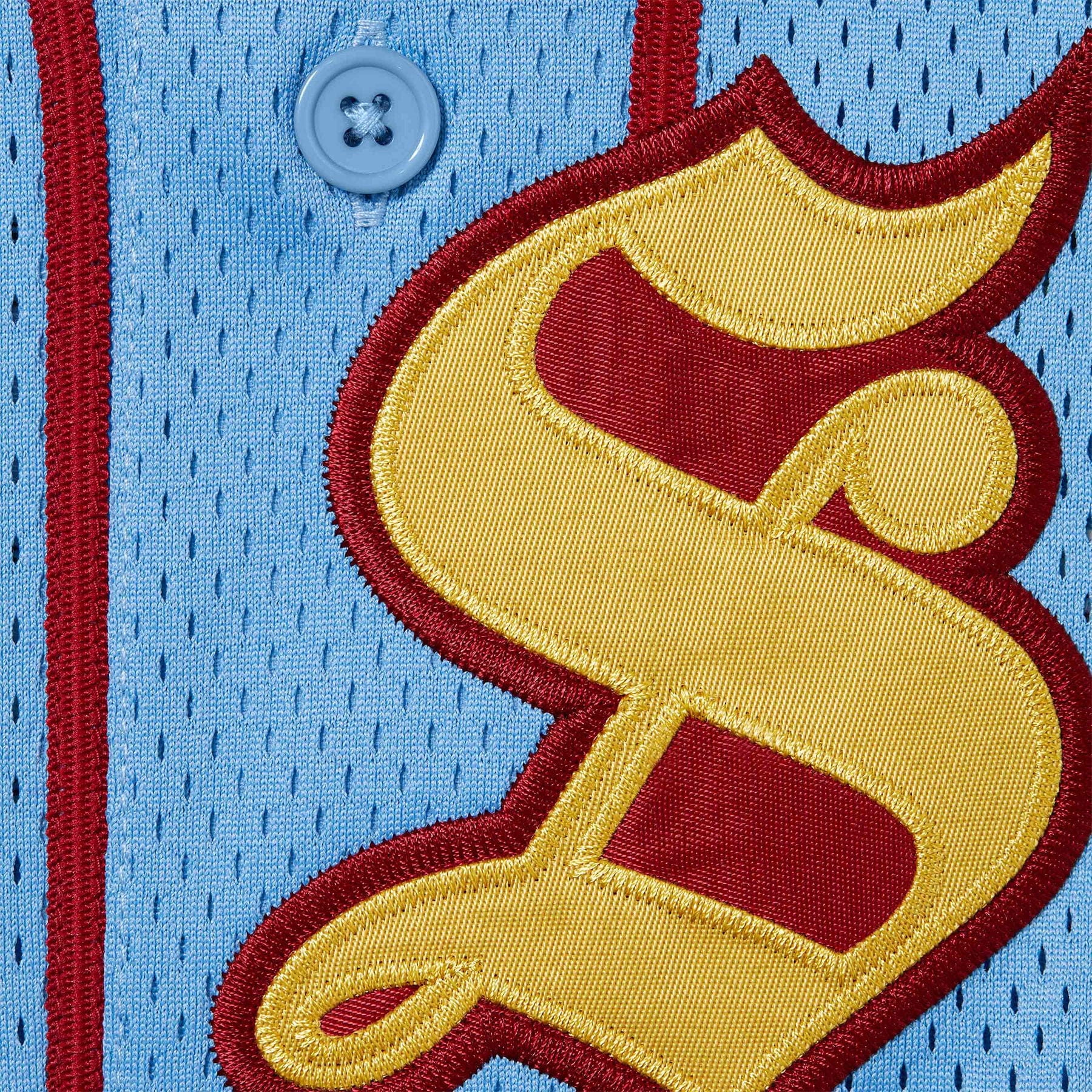 Supreme Old English Baseball Jersey 'Light Blue' - Kick Game