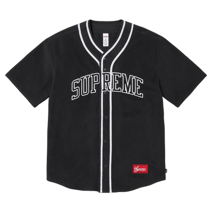 Supreme Polartec Baseball Jersey 'Black' - Kick Game