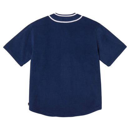 Supreme Polartec Baseball Jersey 'Navy' - Kick Game