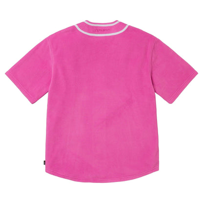 Supreme Polartec Baseball Jersey 'Pink' - Kick Game