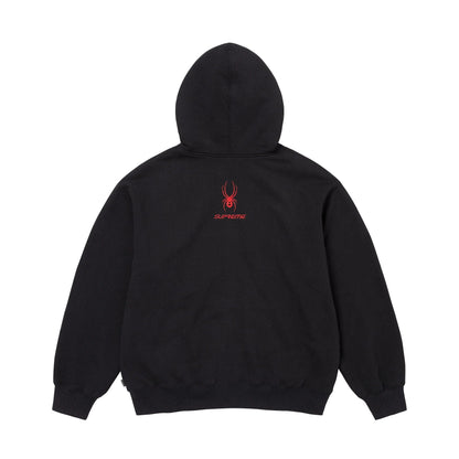 Supreme x Spyder Zip Up Hooded Sweatshirt 'Black' - Kick Game
