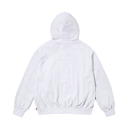 Supreme Satin Appliqué Hoodie 'Ash Grey' - Kick Game