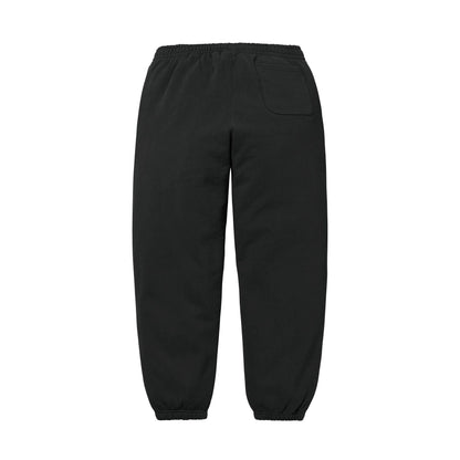 Supreme Satin Appliqué Sweatpant 'Black' - Kick Game