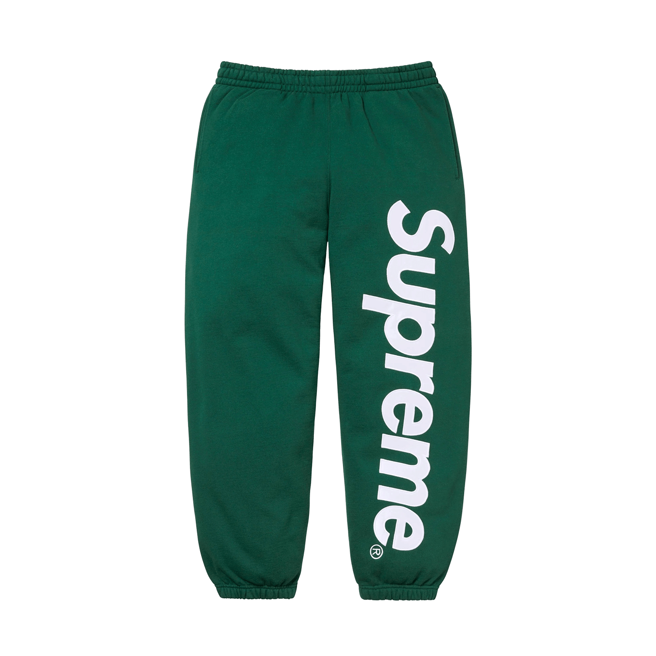 Supreme Satin Appliqué Sweatpant 'Dark Green' - Kick Game