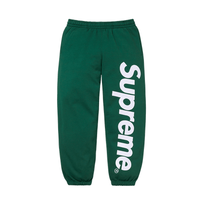 Supreme Satin Appliqué Sweatpant 'Dark Green' - Kick Game