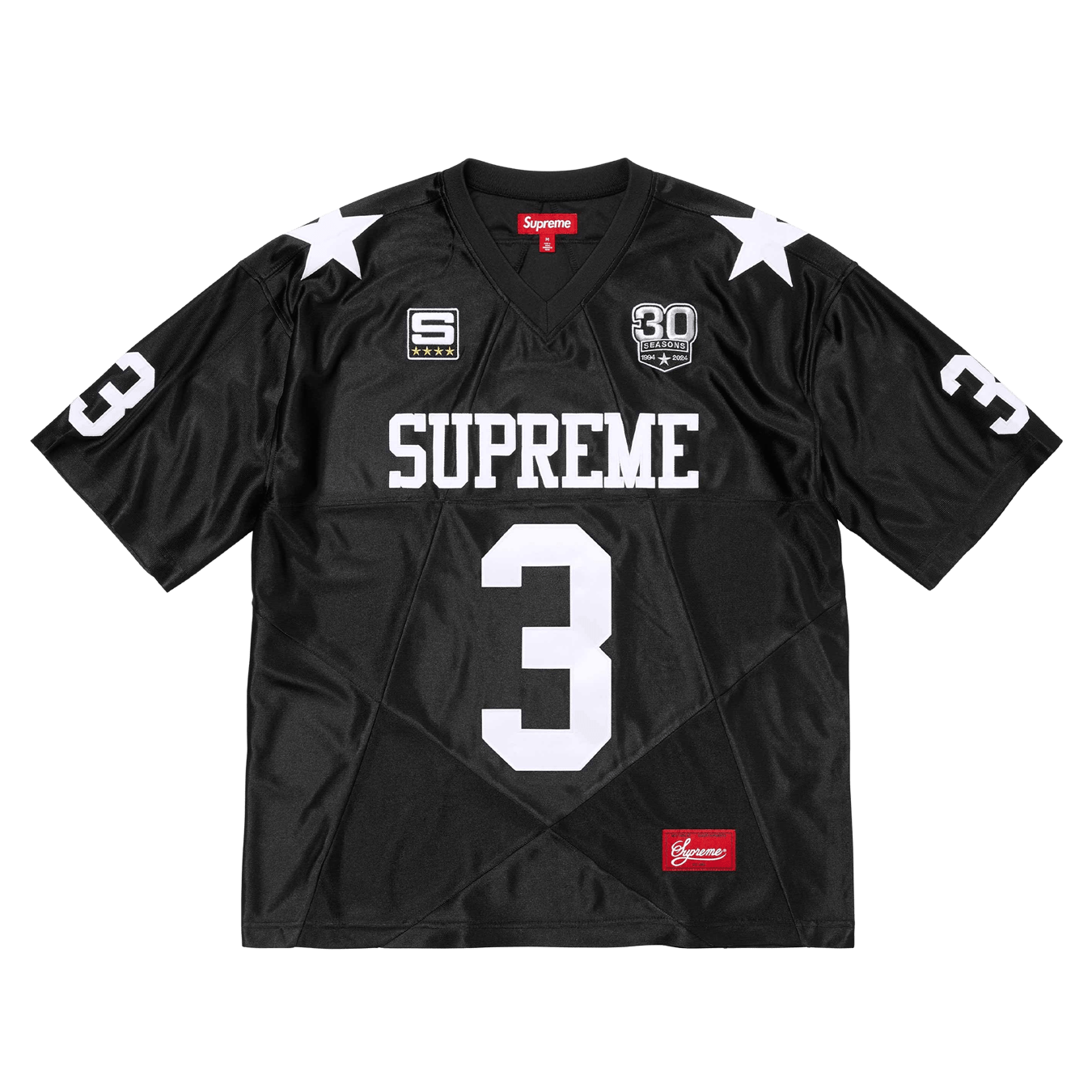 Supreme Star Football Jersey 'Black' - Kick Game