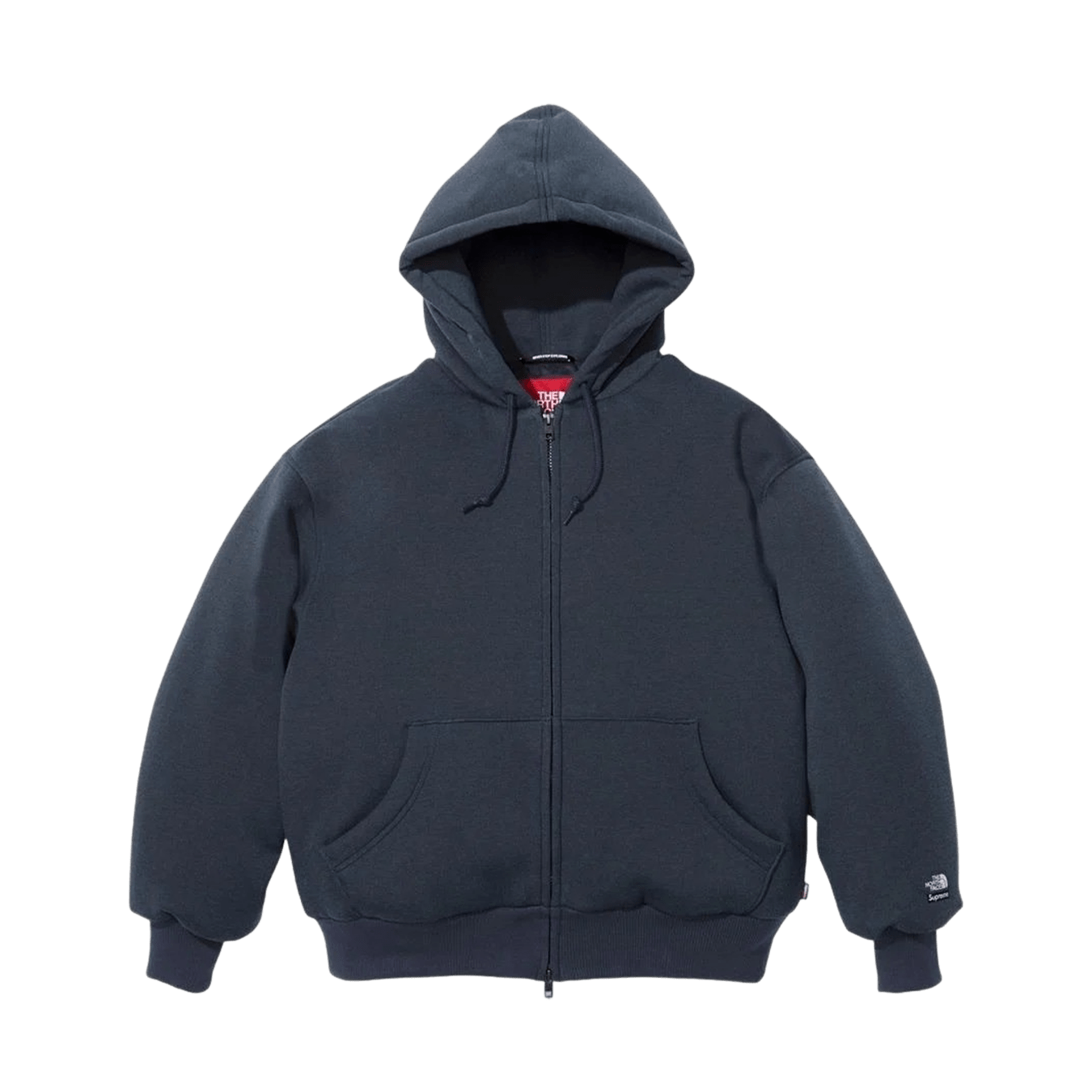 Supreme x The North Face Zip Up Hooded Sweatshirt 'Navy' - Kick Game