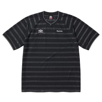 Supreme x Umbro Stripe Soccer Jersey 'Black' - Kick Game